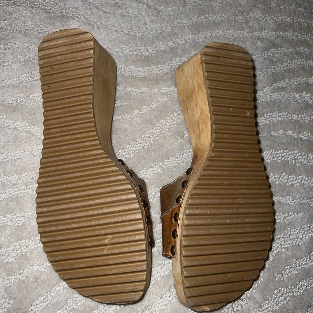 Y2K PATCHWORK L.E.I. WOOD WEDGES - Picture 4 of 4